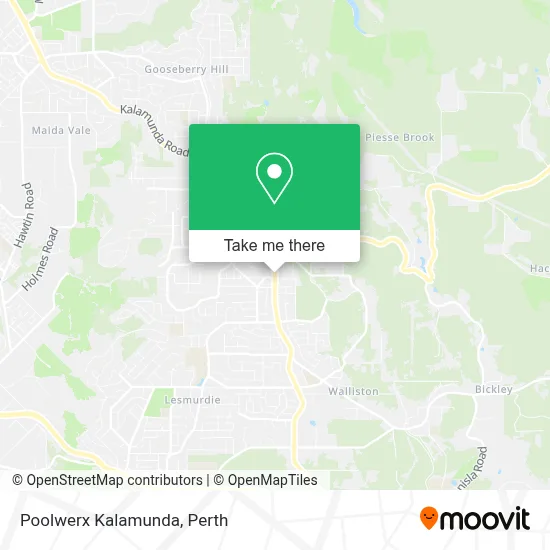 Mapa Poolwerx Kalamunda