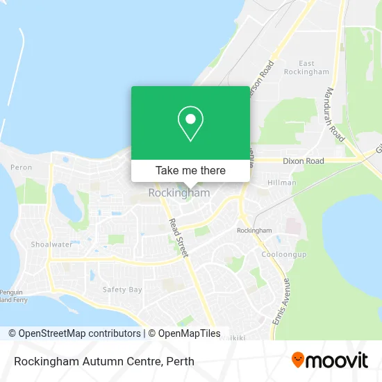 Rockingham Autumn Centre map