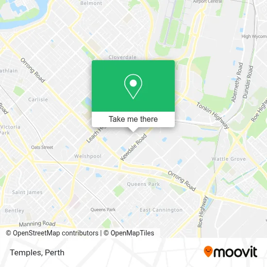 Temples map