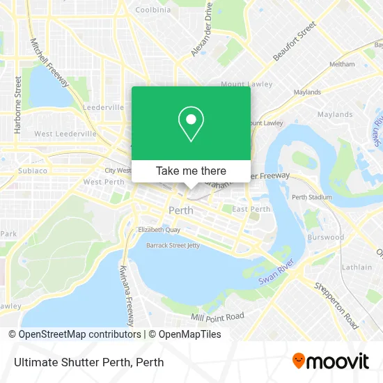 Ultimate Shutter Perth map