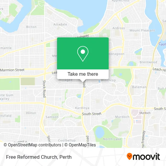 Mapa Free Reformed Church