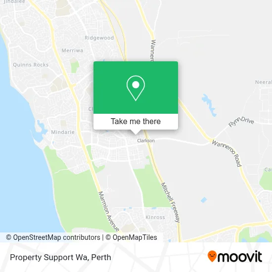 Property Support Wa map
