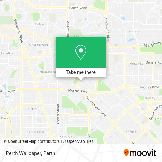 Mapa Perth Wallpaper