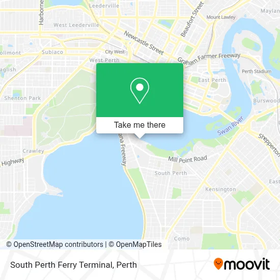 Mapa South Perth Ferry Terminal