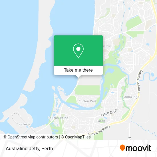 Australind Jetty map