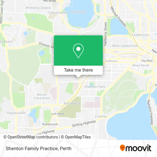 Mapa Shenton Family Practice