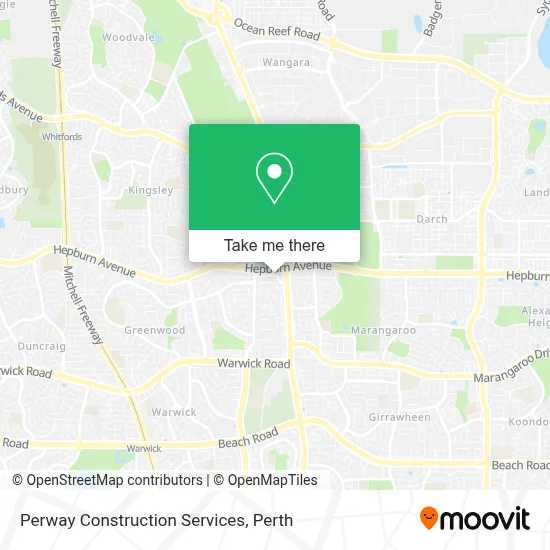 Mapa Perway Construction Services