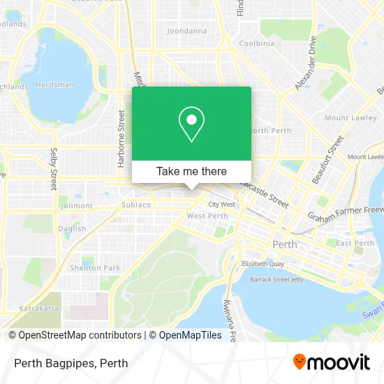 Mapa Perth Bagpipes
