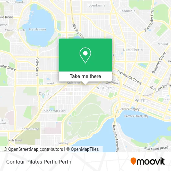 Contour Pilates Perth map