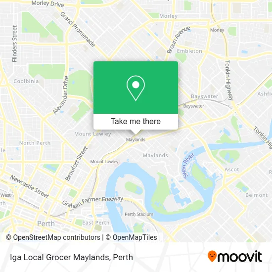 Mapa Iga Local Grocer Maylands