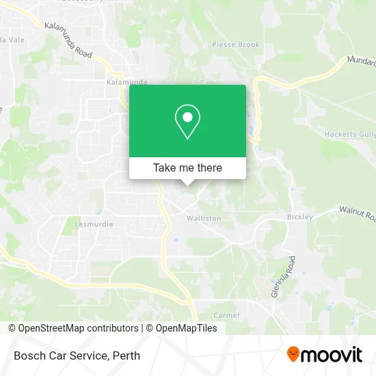 Mapa Bosch Car Service