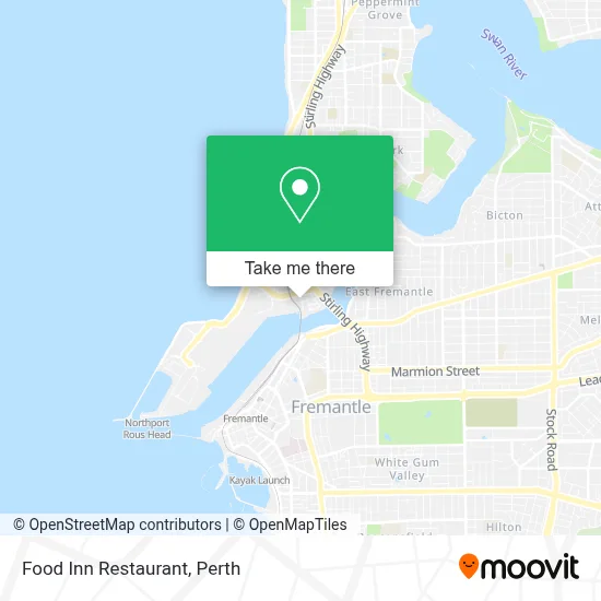 Mapa Food Inn Restaurant