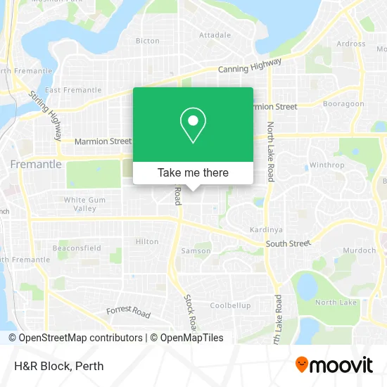 H&R Block map
