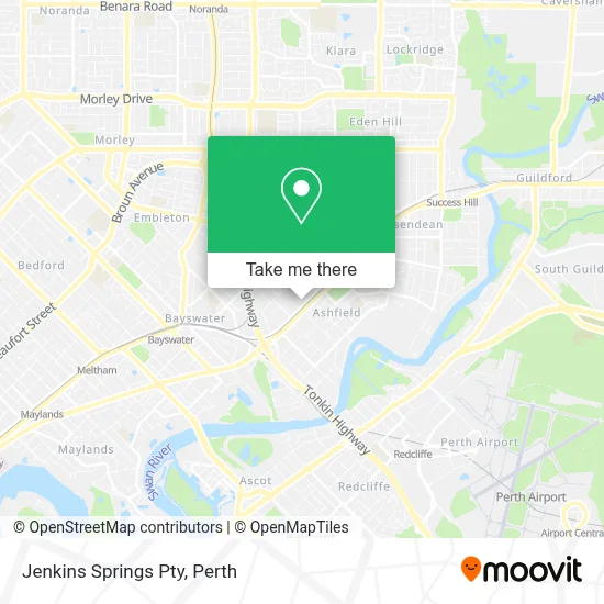 Mapa Jenkins Springs Pty