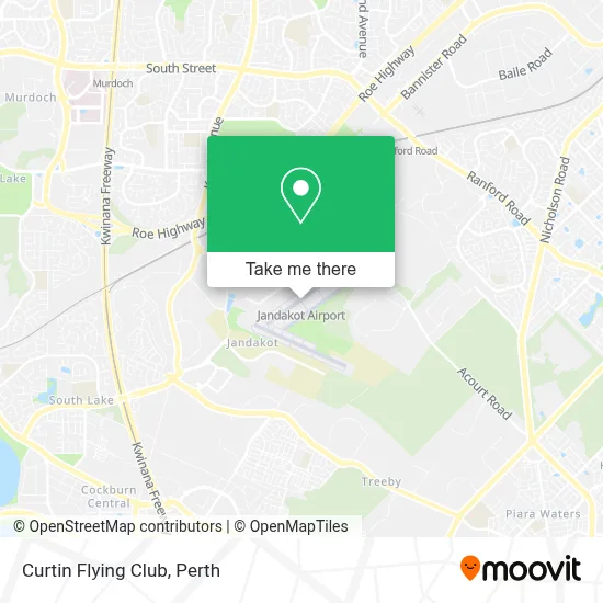 Mapa Curtin Flying Club