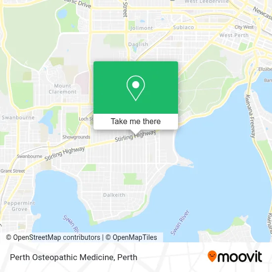 Mapa Perth Osteopathic Medicine