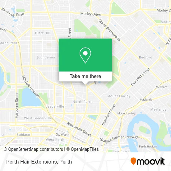 Perth Hair Extensions map