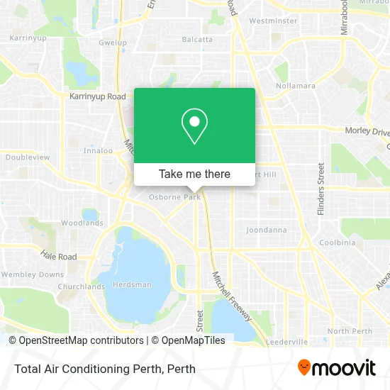 Mapa Total Air Conditioning Perth