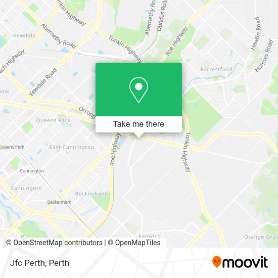 Mapa Jfc Perth