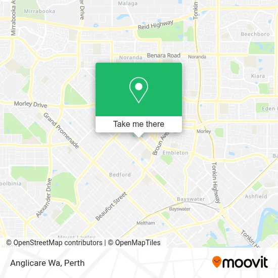 Mapa Anglicare Wa