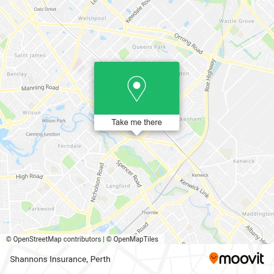 Mapa Shannons Insurance