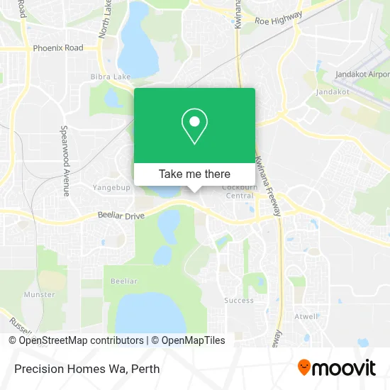 Mapa Precision Homes Wa