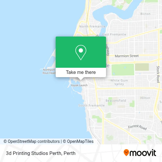 Mapa 3d Printing Studios Perth
