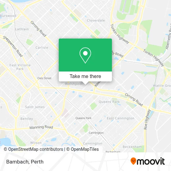 Mapa Bambach
