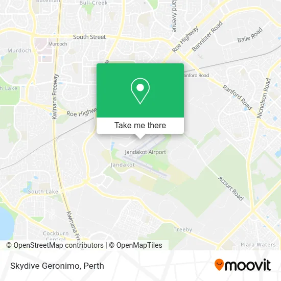 Mapa Skydive Geronimo