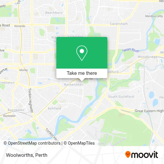 Mapa Woolworths