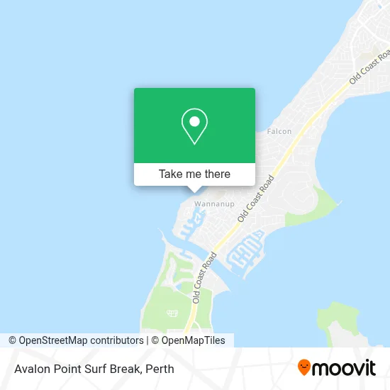 Mapa Avalon Point Surf Break