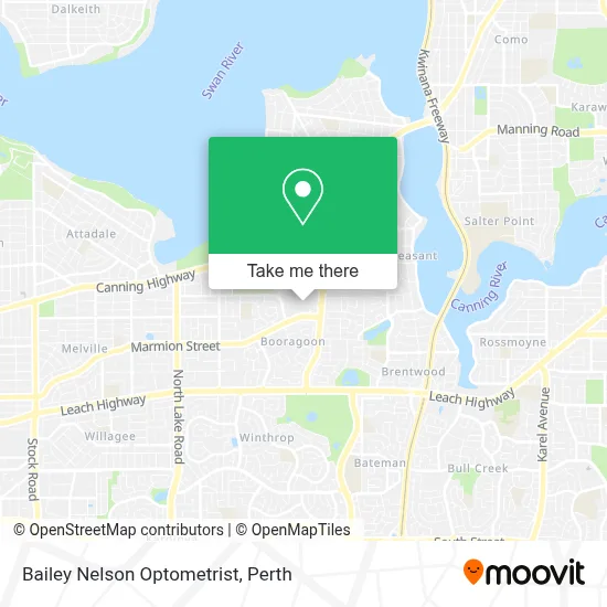 Mapa Bailey Nelson Optometrist