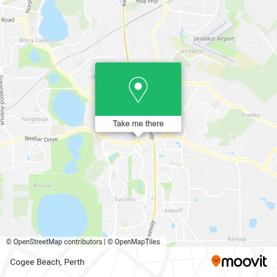 Mapa Cogee Beach