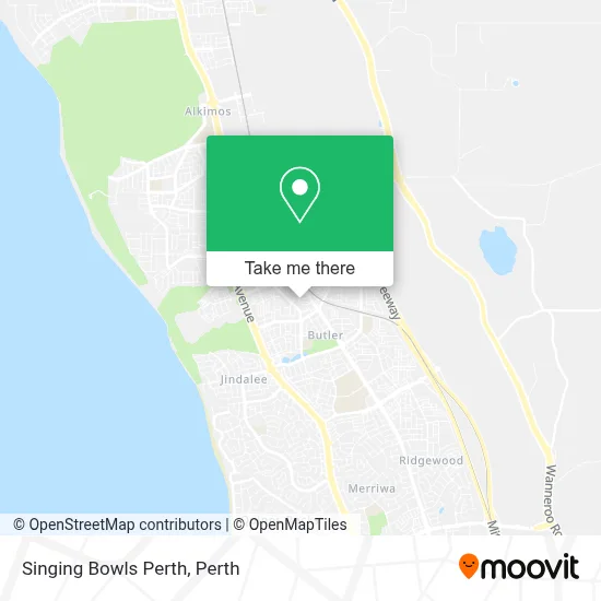 Mapa Singing Bowls Perth