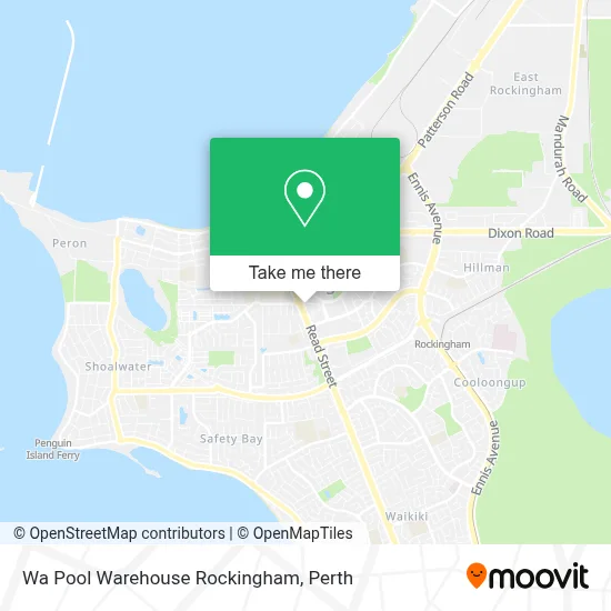 Mapa Wa Pool Warehouse Rockingham