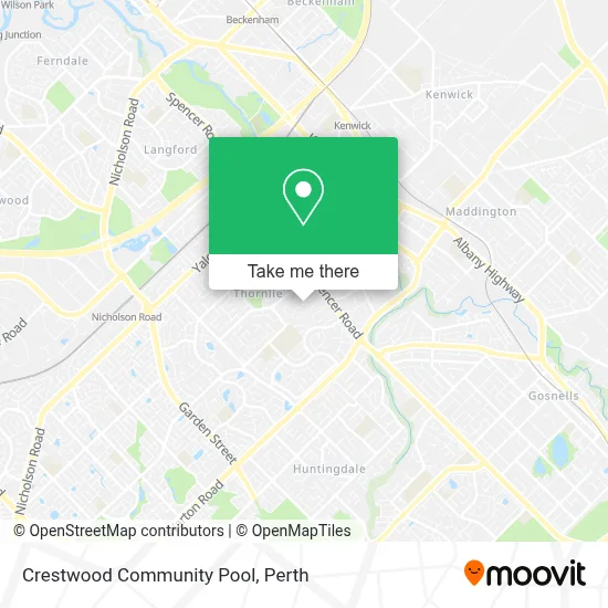 Mapa Crestwood Community Pool