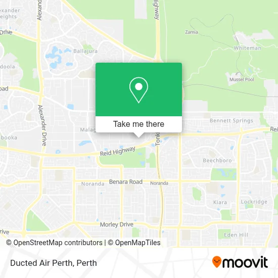 Mapa Ducted Air Perth