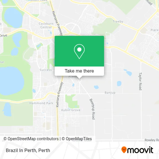 Brazil In Perth map