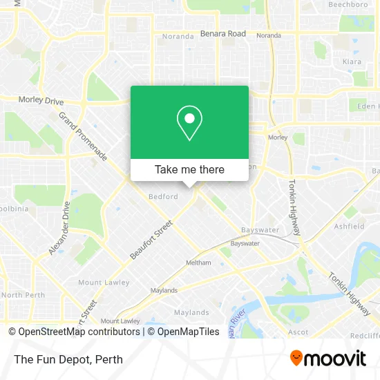 Mapa The Fun Depot