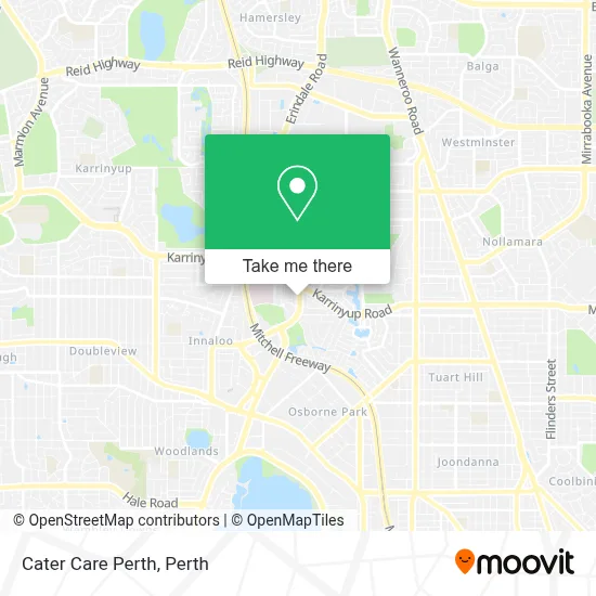 Mapa Cater Care Perth