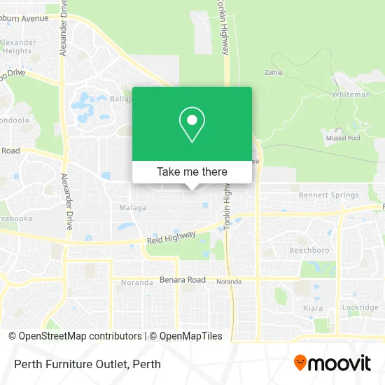 Mapa Perth Furniture Outlet
