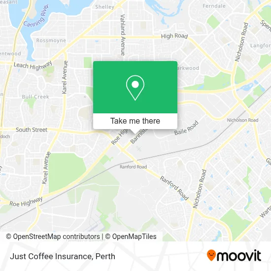 Mapa Just Coffee Insurance