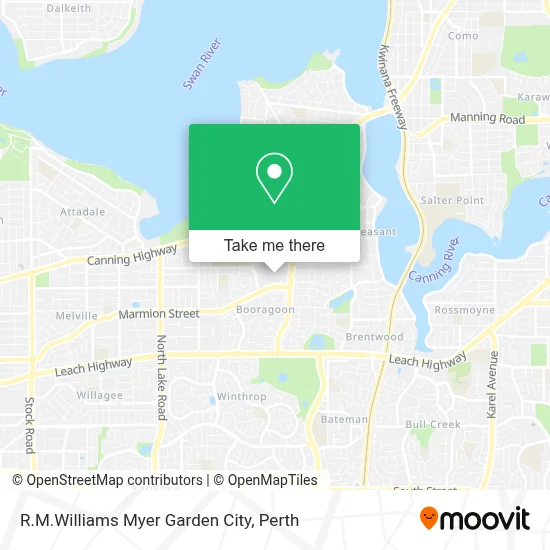 Mapa R.M.Williams Myer Garden City