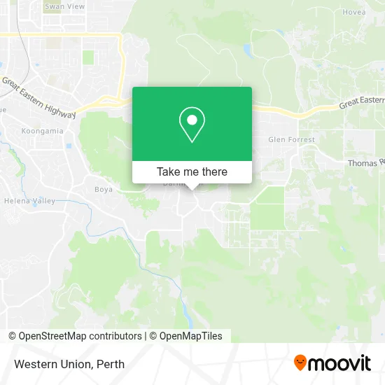 Mapa Western Union