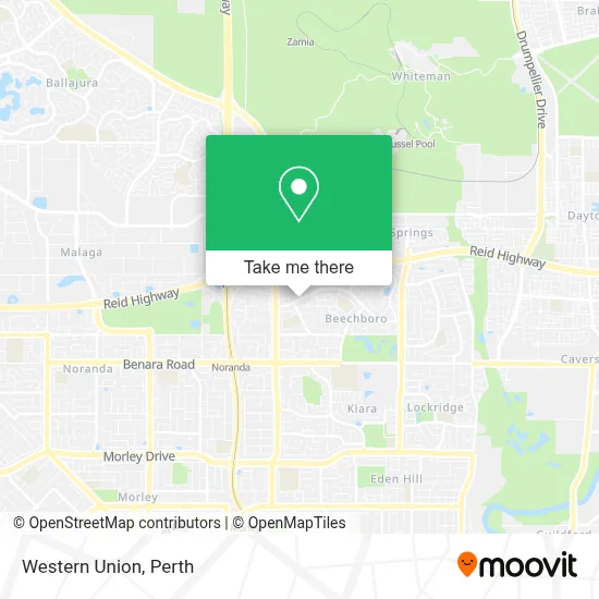 Mapa Western Union