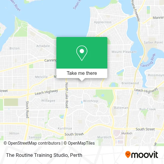 Mapa The Routine Training Studio
