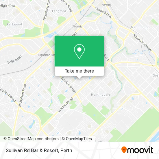 Mapa Sullivan Rd Bar & Resort