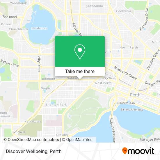 Mapa Discover Wellbeing