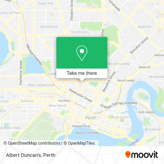 Mapa Albert Duncan's
