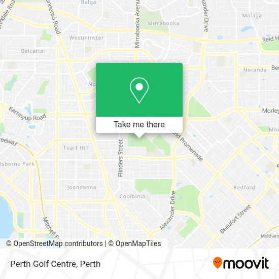 Mapa Perth Golf Centre